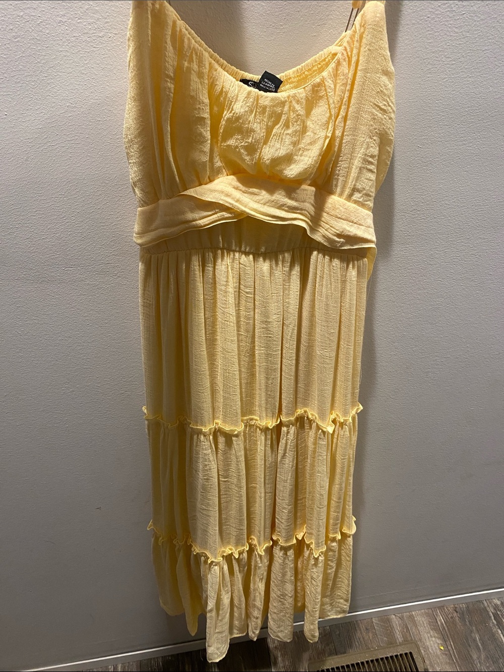 Yellow Tiered Sundress – Women’s Lightweight Summer Dress